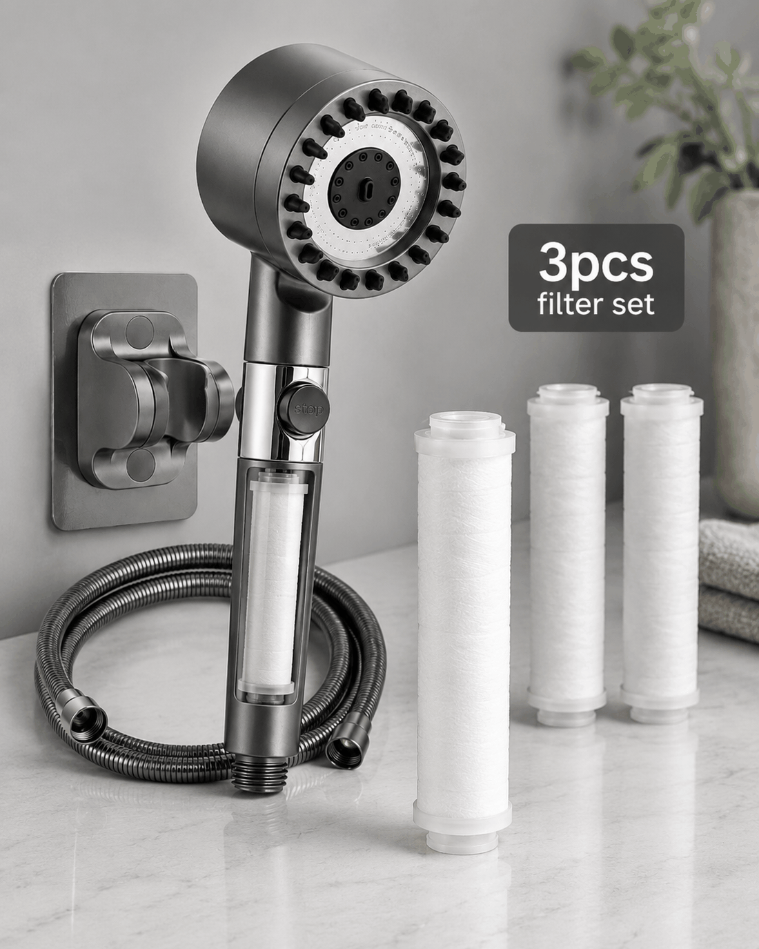 3-mode high pressure showerhead for upgraded shower experience guide