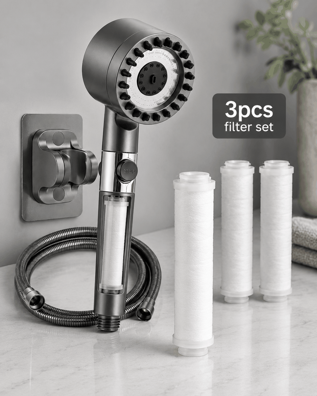 3-Mode High Pressure Showerhead