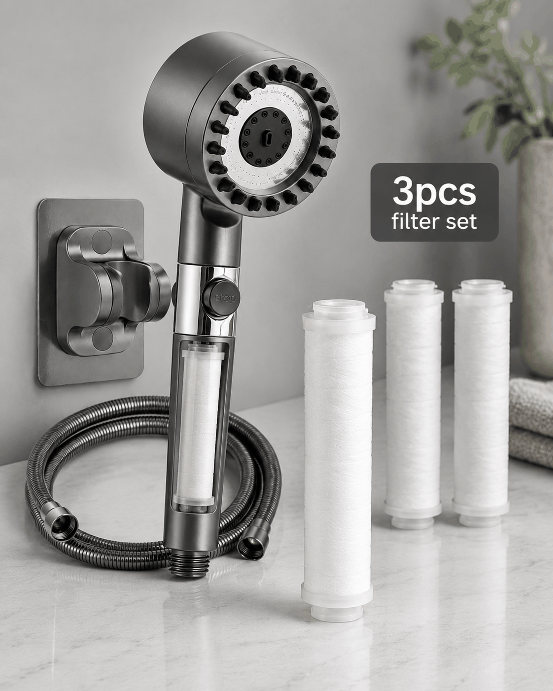 3-Mode High Pressure Showerhead