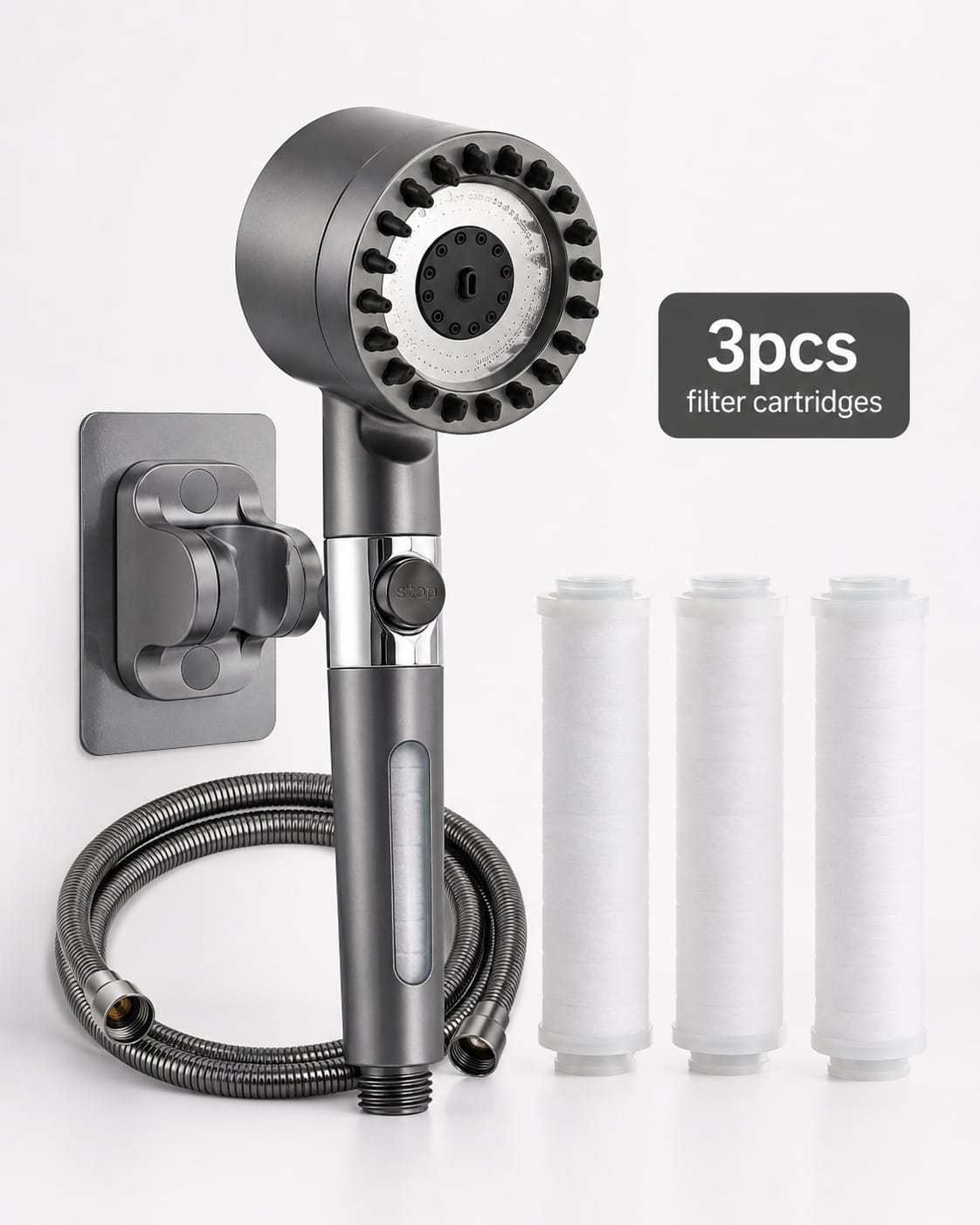 3-Mode High Pressure Showerhead