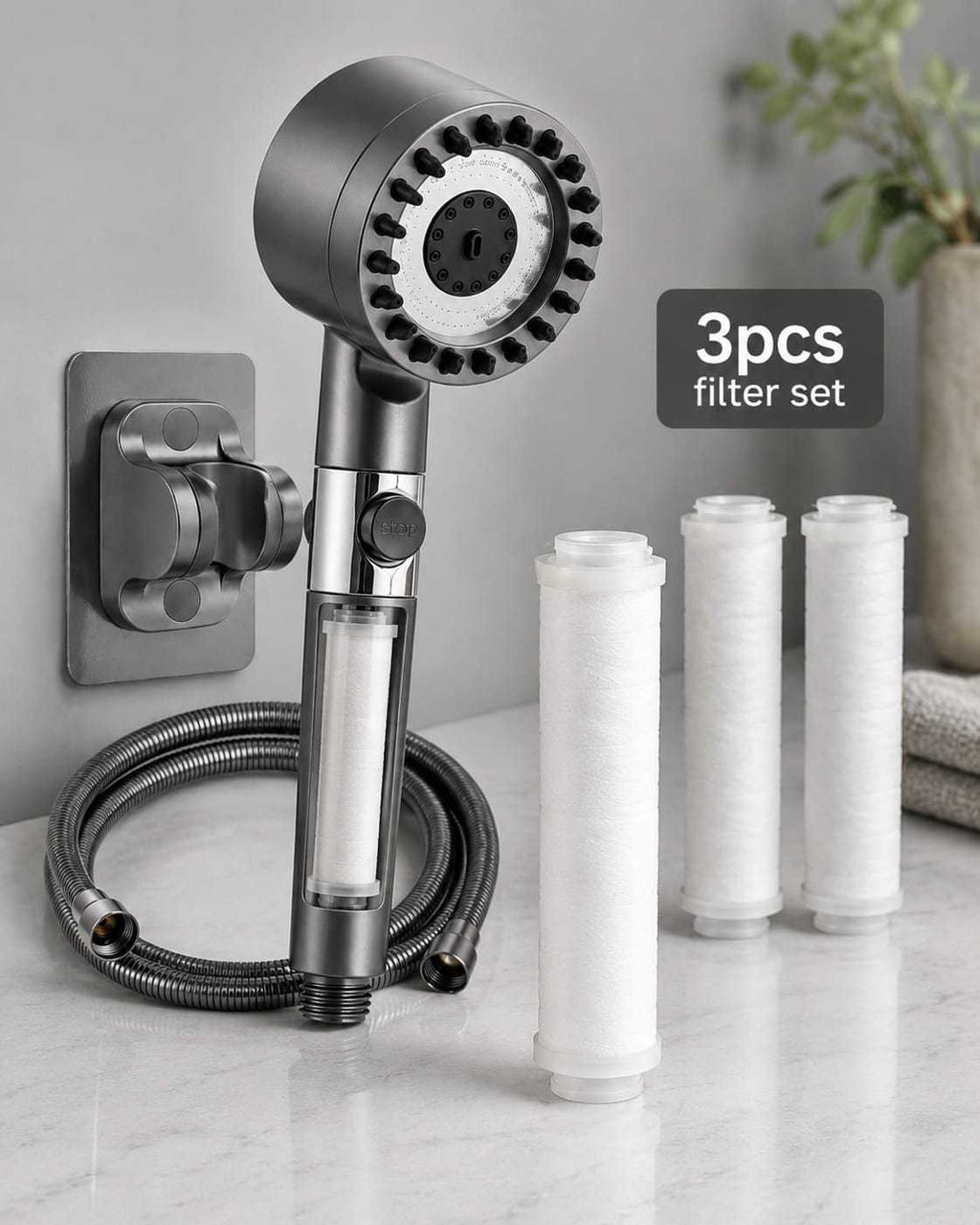 3-Mode High Pressure Showerhead