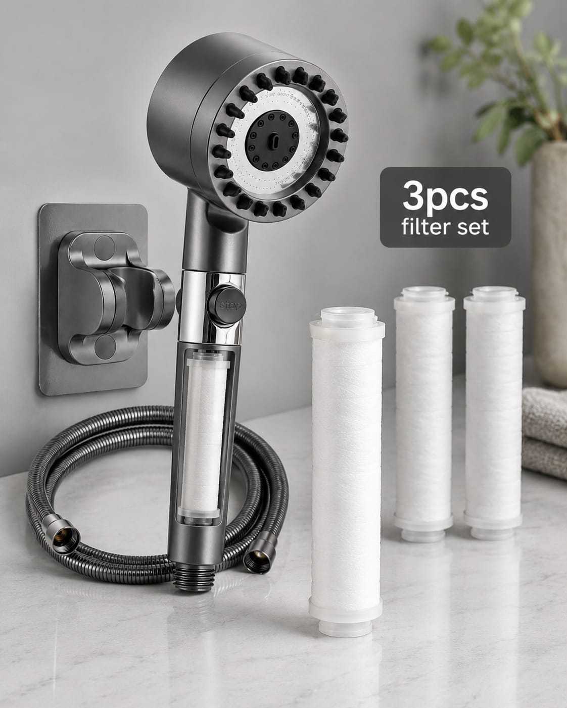 3-Mode High Pressure Showerhead