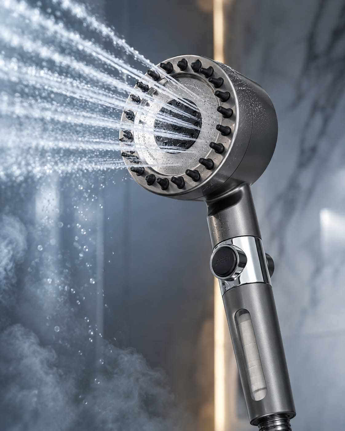 Scalderma 3-Mode High Pressure Showerhead